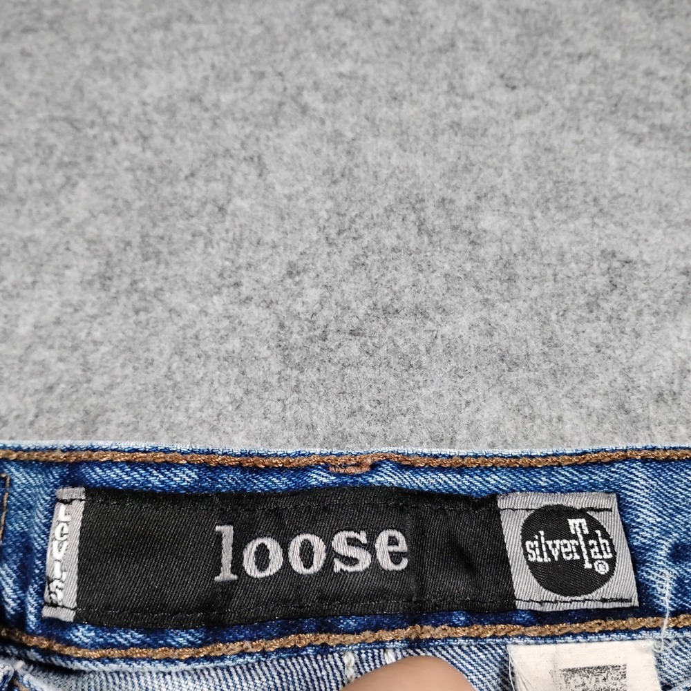 Vintage Levi's Silver Tab Loose Fit Denim Shorts Men's 31 Blue Jorts Skater 90s - Picture 5 of 11